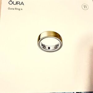 Oura Ring 4 in Elegant Gold tone, size 11